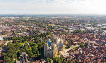 Aerial Of The Town Of Yor