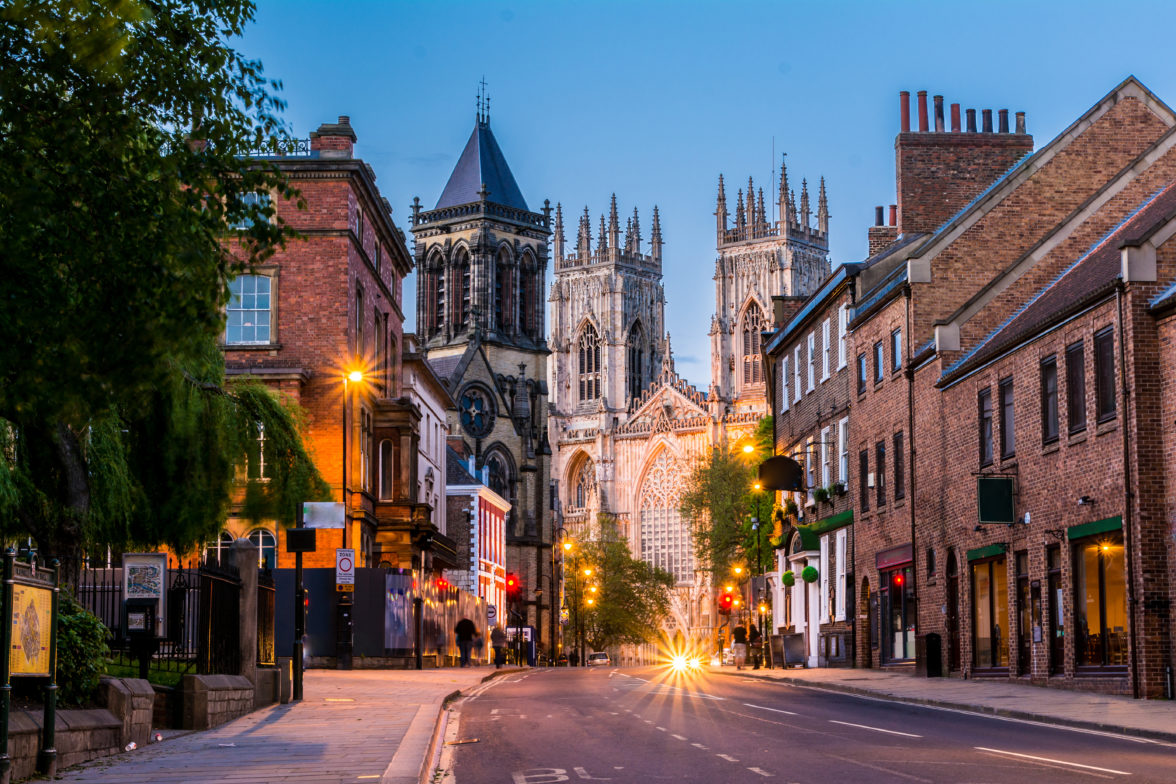 The City of York at night